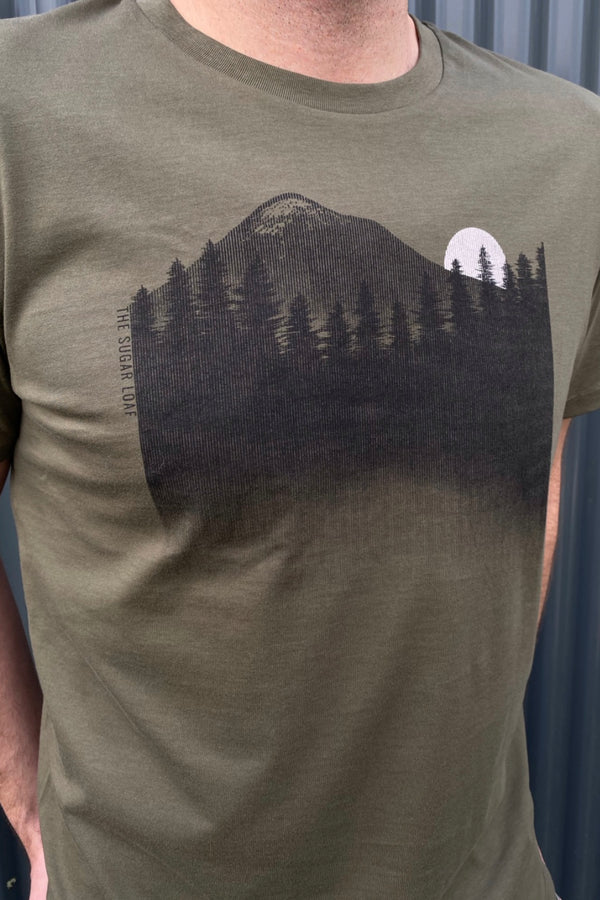 The Sugar Loaf (Khaki)- 100% Organic cotton t-shirt