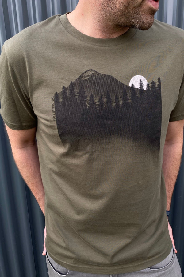 The Sugar Loaf (Khaki)- 100% Organic cotton t-shirt